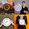 Craft Your Own Clock with 8Pcs Quiet Quartzs Clock Movement Includes 12 Hands Set for Wall Clock 13/18/24mm Shaft Length
