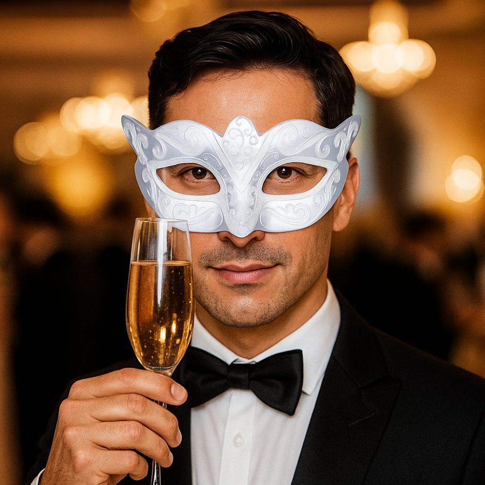 Plastic Halloween Masks Party Cosplay Props Venice Mask Personality Glitter Mask Women