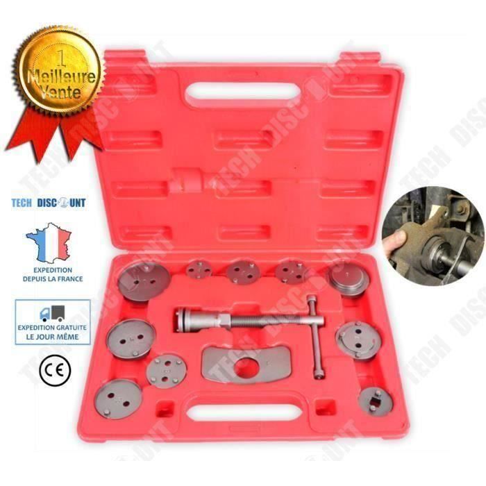 Brake Caliper Piston Retractor Kit - Tools - 12 Pieces - Steel - Universal - Car