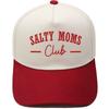 Шляпа тракера с вышивкой SALTY MOMS, яркая, с сочетанием цветов, бейсболка, для улицы, защита от солнца, папина шляпа, женская