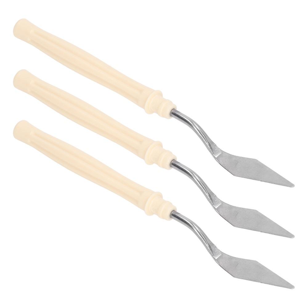 6pcs Plastic Handle Palette palette tool Set Metal Blade Color Mixing palette tool For Oil Painting