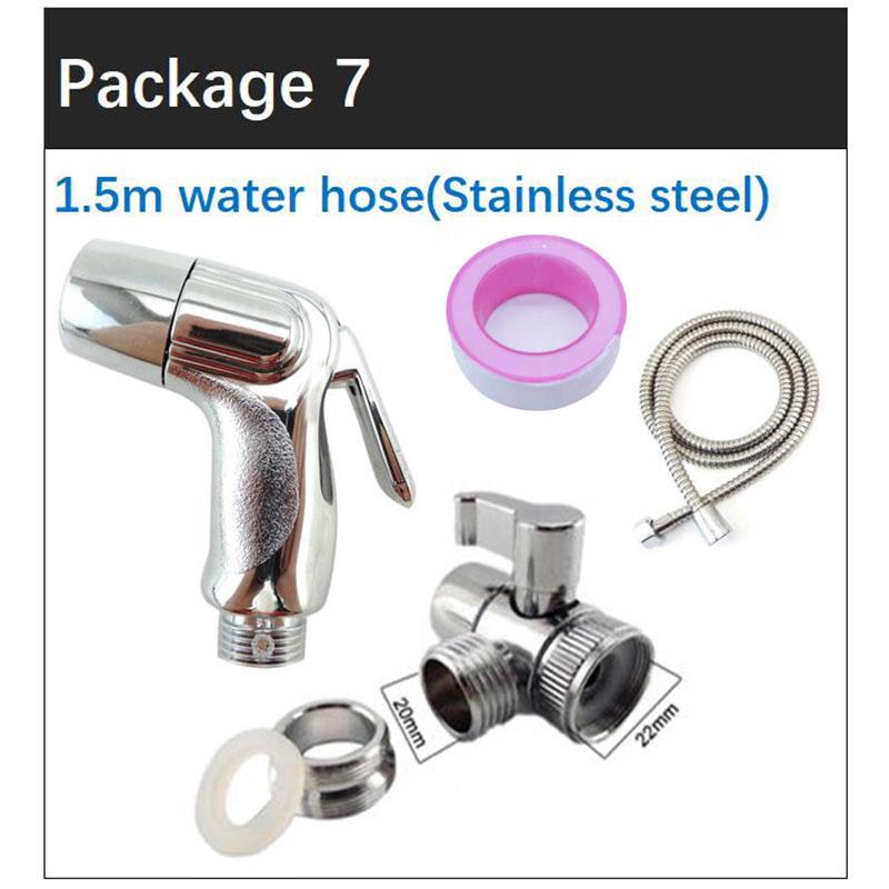 Ручной смеситель для унитаза и биде, распылитель, мусульманская насадка для душа из АБС-пластика, спрей для очистки задницы, набор держателей водяного шланга для туалета, аксессуары для ванной комнаты