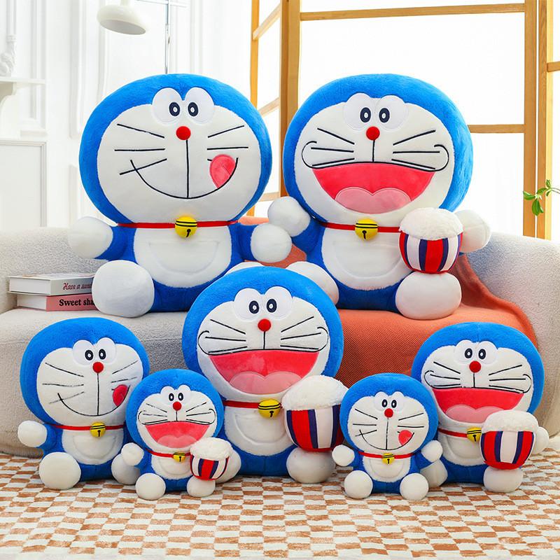 Toy Plush Doraemon Popcornthemed Blue Cat Robot Plush Pillow And Doll Stuffed