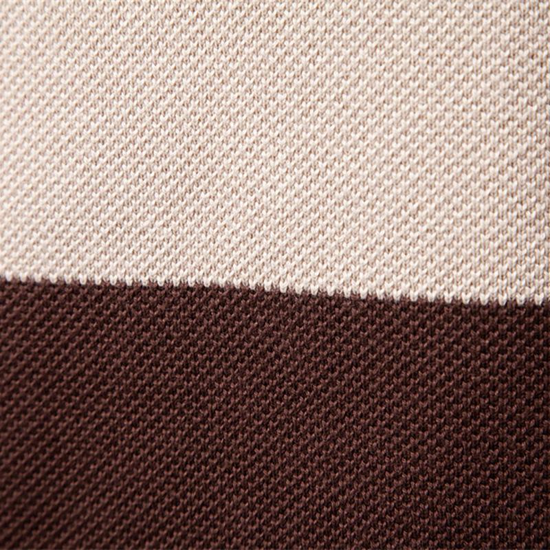 Callaway 2025 Осень/Зима Вышитый Новый Большой Стоячий Воротник Мужской Свитер Полумолния Цвет Блок Вязаный Свитер Качественная Мужская Одежда