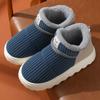 Men Winter Warm Furry Slippers Couples Casual Bedroom Outdoor Thick Sole Non-Slip Slides Indoor Floor Cotton Shoes for Women