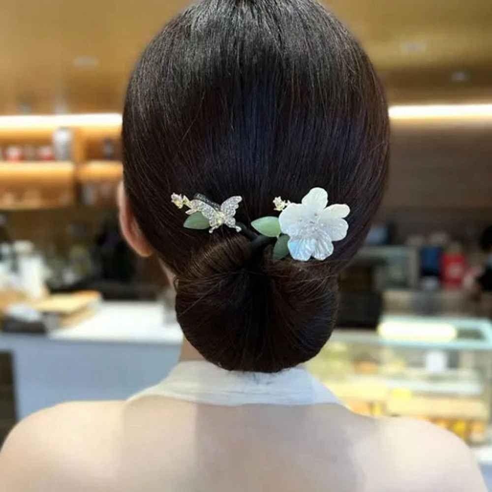 Fashion Hair Styling Tools Girl Accessories Magic Bow Clip Hairpin Bun Bow Hair Iron Curler Braider