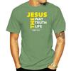 Black Jesus Tshirt The Way Truth Life John 146 Christian Bible Cotton Slogans Customized Tee Shirt