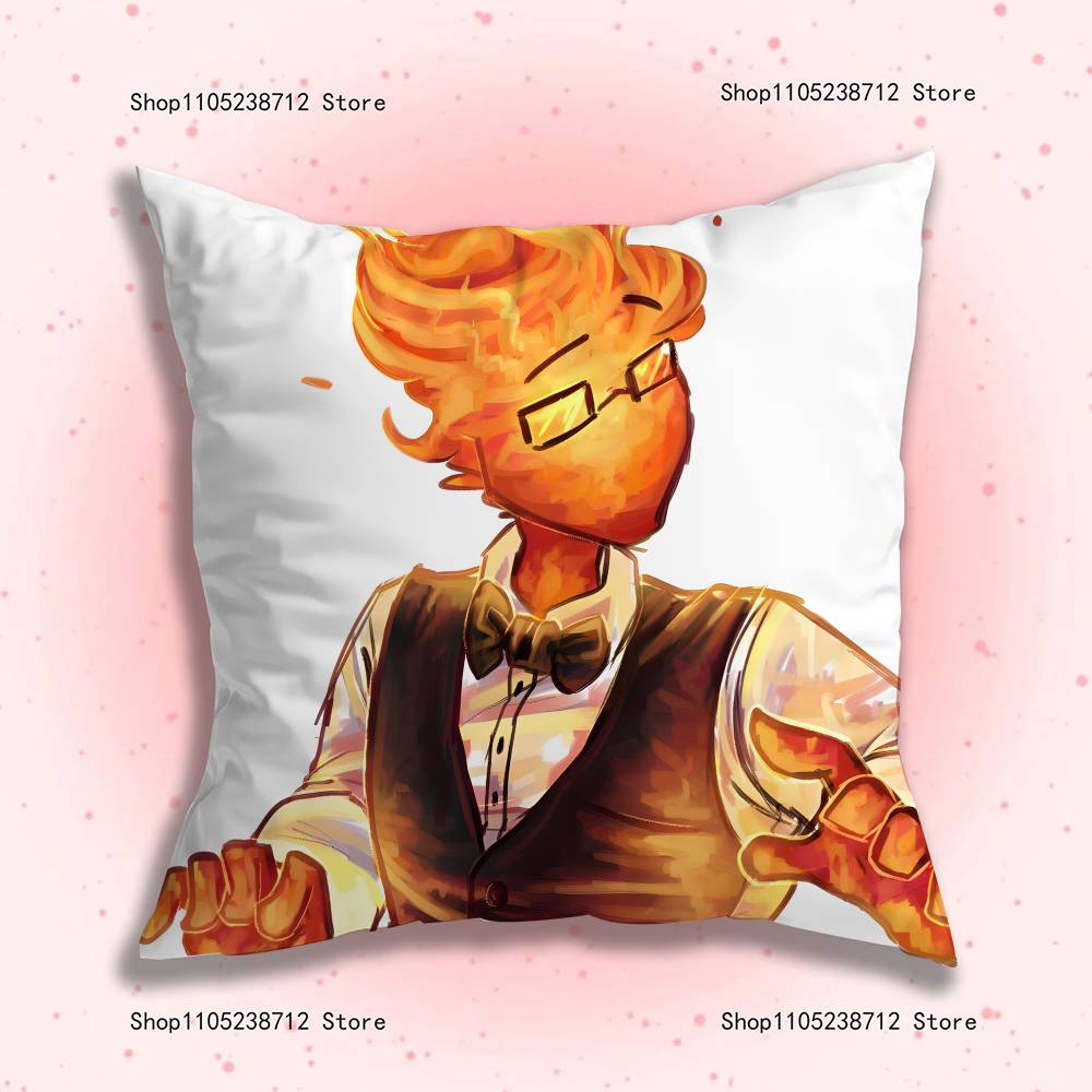 Grilby UUndertale Pillow Case Plush Fabric Soft Pillowcase Double Sided Print Sofa Cushion Cover Throw