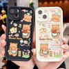 For Realme 11 11x 12x 12 Pro C21 C30 C33 C35 C65 OPPO A18 A38 A60 A96 Reno 10 11 12 Pro Soft Silicone Square Cartoon Lovely Bear Phone Case