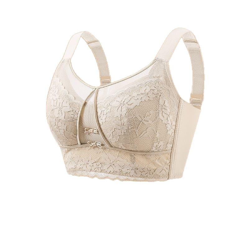 Large size, large chest, small full cup corset, anti-sagging breast collection, summer ultra-thin breathable women's bra cover