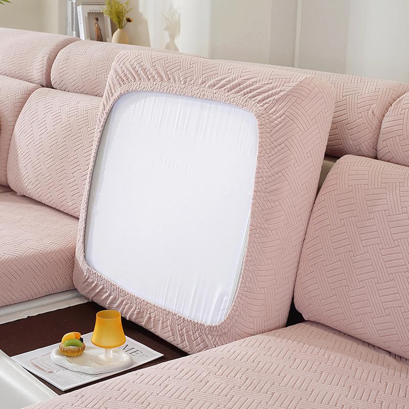 Универсальный нескользящий эластичный чехол для дивана - Однотонный, всесезонный чехол-протектор для подушек с полной оберткой