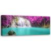 Canvas Print, Waterfall Nature Purple