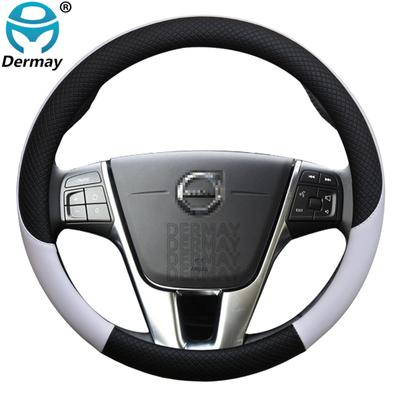Для Volvo V70 I II III кожаный чехол на руль автомобиля, 100% брендовые нескользящие аксессуары для интерьера автомобиля DERMAY