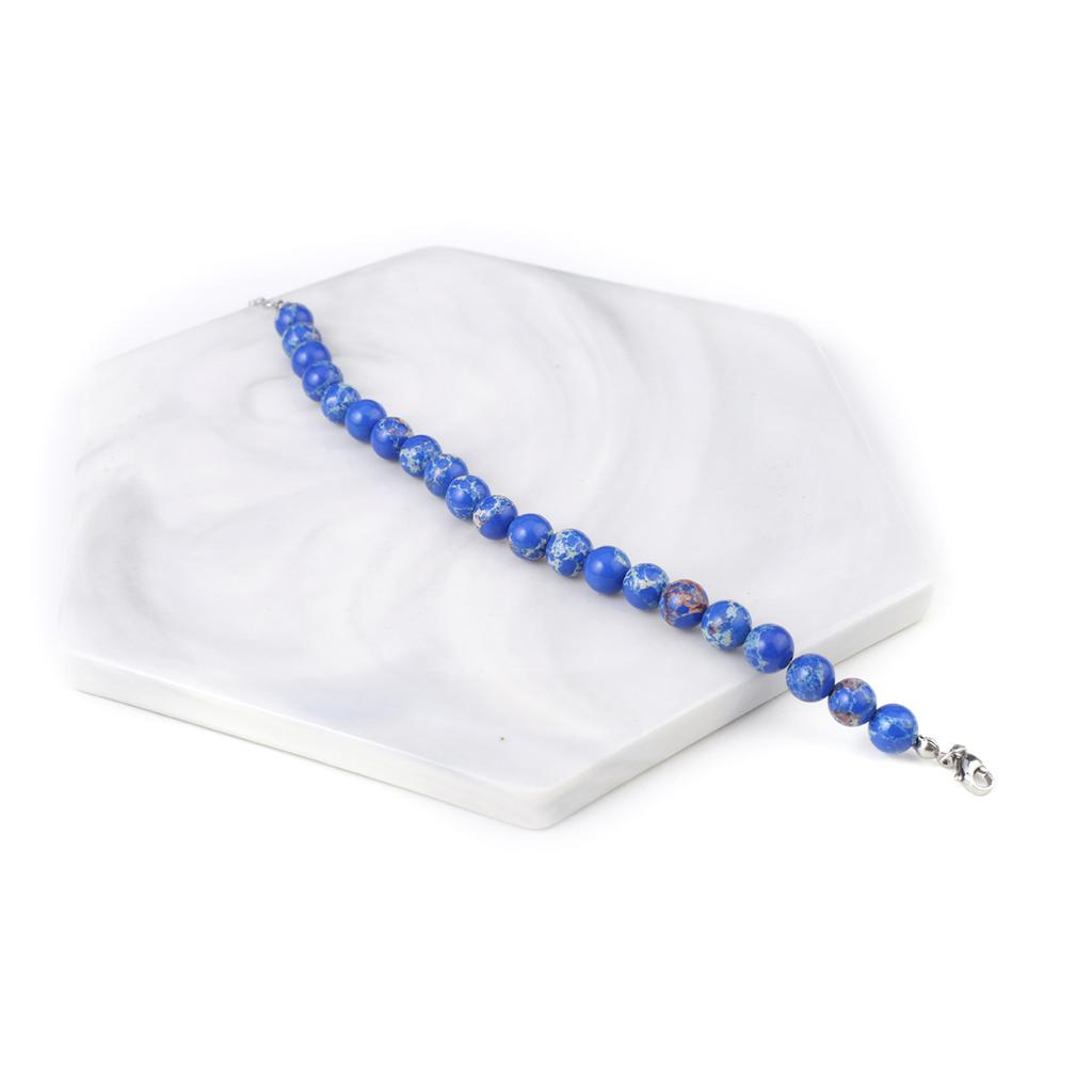 Новый стиль женский браслет натуральный камень императорский камень бусины 8X8 мм подвески для женщин романтический подарок на день рождения