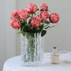 6 шт. искусственных розовых цветов, искусственные розы с длинными стеблями, реалистичные долговечные искусственные розы для украшения дома на свадьбу