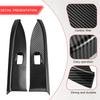 WO-For Mitsubishi Pajero 2007- Car Inner Window Lift Switch Button Panel Cover Trim Frame Decorative Accessories