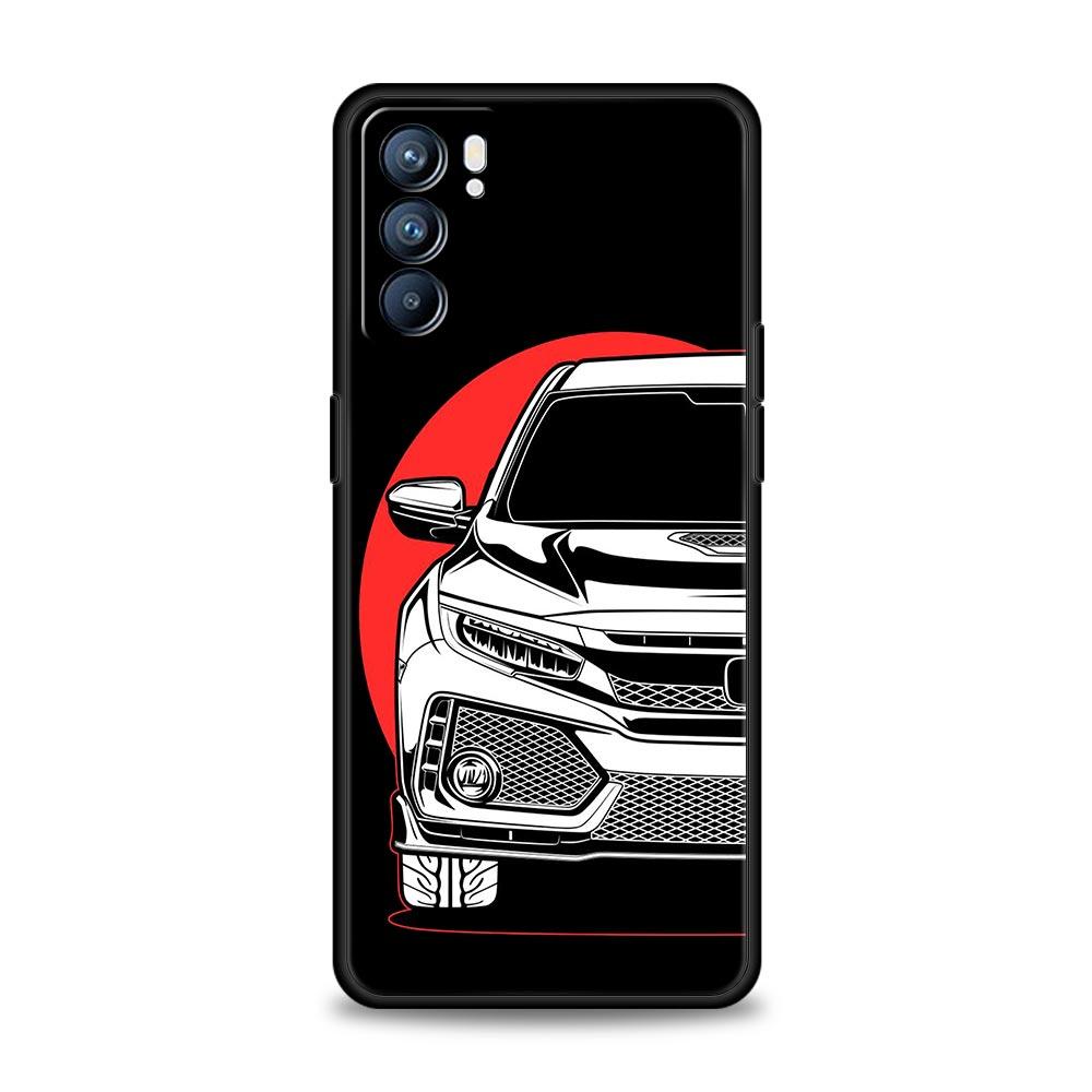 Чехол для спортивного автомобиля JDM Tokyo Drift для Oppo Find X6 X5 A54 A53 A52 A9 A15 A95 A17 A16 A76 A74 A57 Reno7 Reno6 Pro Plus 5G
