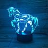 Lampe De Nuit - LED - 3D Illusion - 7 Couleurs - Tactile - Rechargeable USB