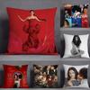 Певица Селена Гомес Я Сказала, Что Люблю Тебя Первой Наволочка Квадратная Двусторонняя Печать Короткий Плюш Чехол для Подушки Дивана Подушка