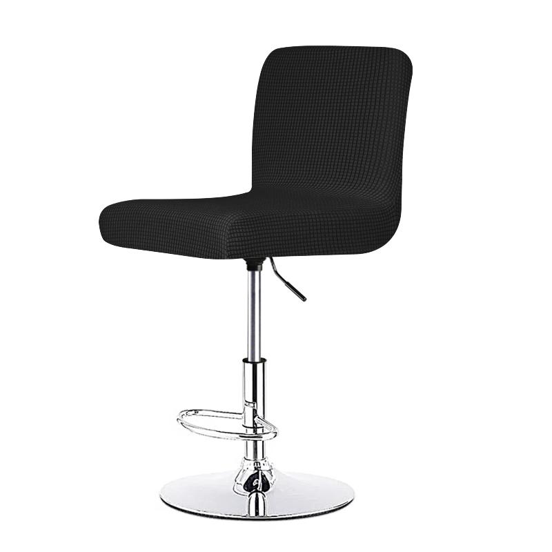 Stretch Bar Stool Chair Cover Short Back Dining Seat Protector Spandex Slipcover For Home Kitchen Banquet