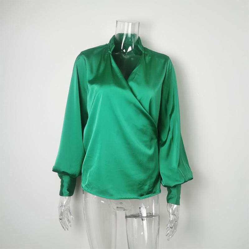 Blusas mujer de moda 2022, летний топ, женские рубашки, женская зелено-белая рубашка, блузки, топы, шикарная женская блузка с длинными рукавами