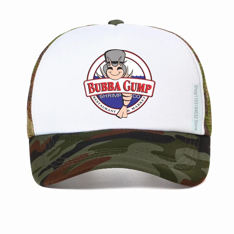 Регулируемая Бейсболка Bubba Gump Креветочная Компания 3D-печать Кепка Лес Галлам Дышащая Сетчатая Кепка креветочный Тракер Папа кепки кость