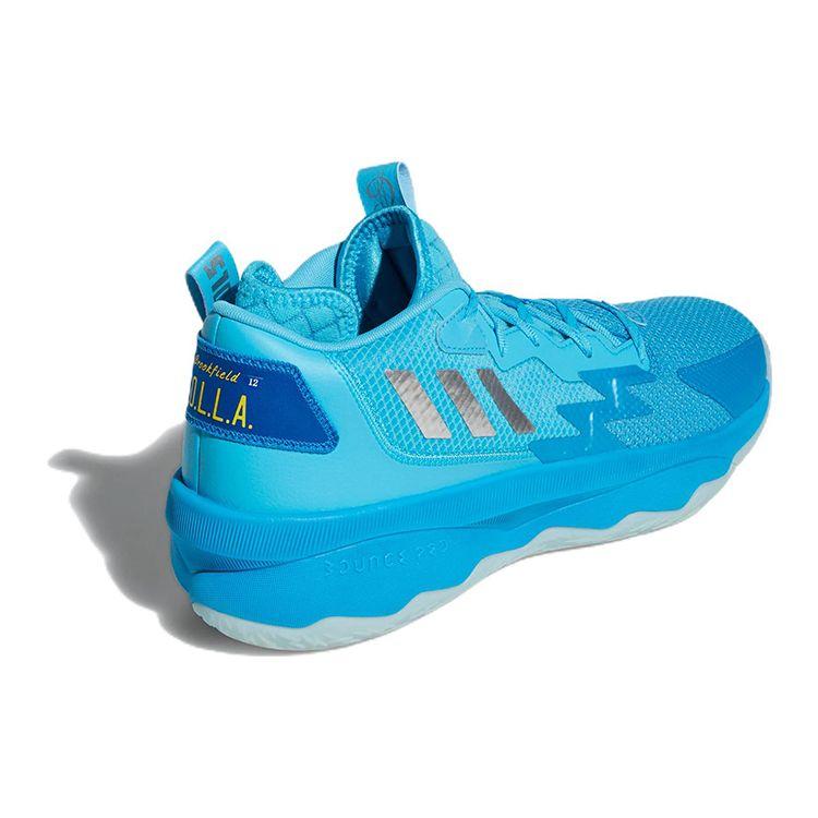 Adidas Мужские кроссовки Dame 8 Young Dolla синий сигнально-голубой серебристо-металлик GY6465
