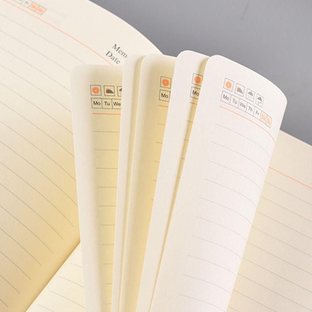 Soft Marble Texture Handbook A5 Personal Notepad Secure Diary Binder Academic Weekly Agenda