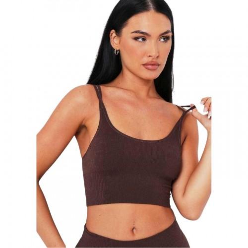 Missy Empire Womens/Ladies Ribbed Dual Thinstrap Crop Top