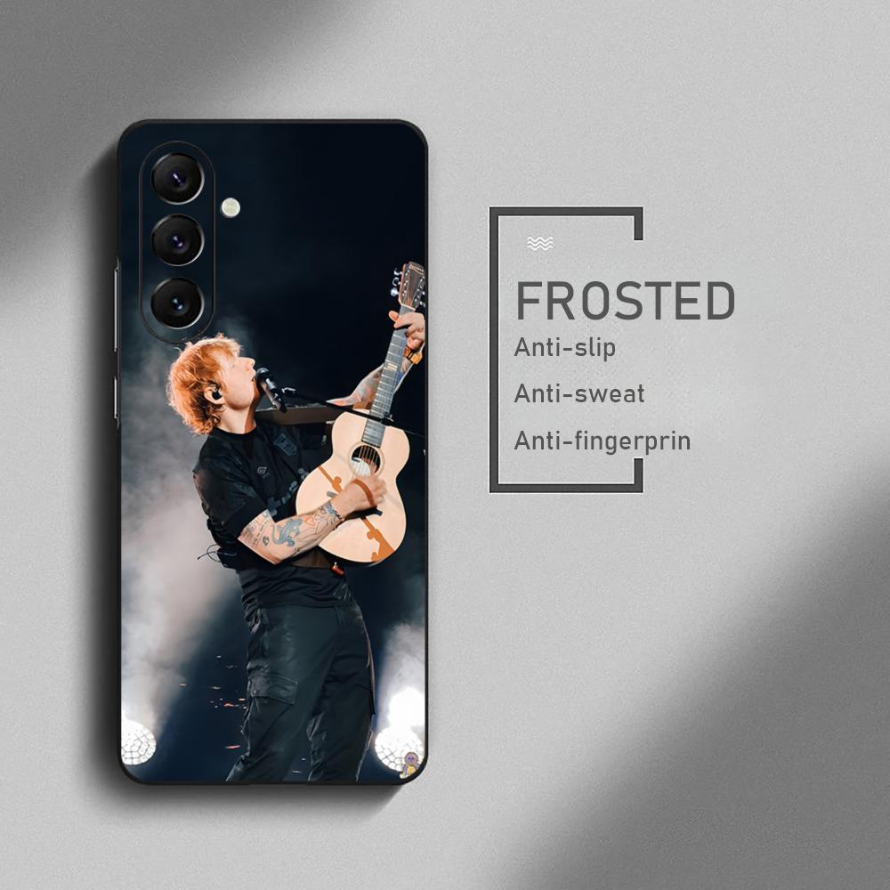 E-d Sheeran Singer Star Hot Phone Case For Samsung Galaxy S26 S25 S24 S23 S22 S21 Plus Ultra Note20 Soft Black