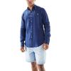 Polo Ralph Lauren Рубашка мужская льняная с длинным рукавом и вышивкой логотипа Pony 710738072-001