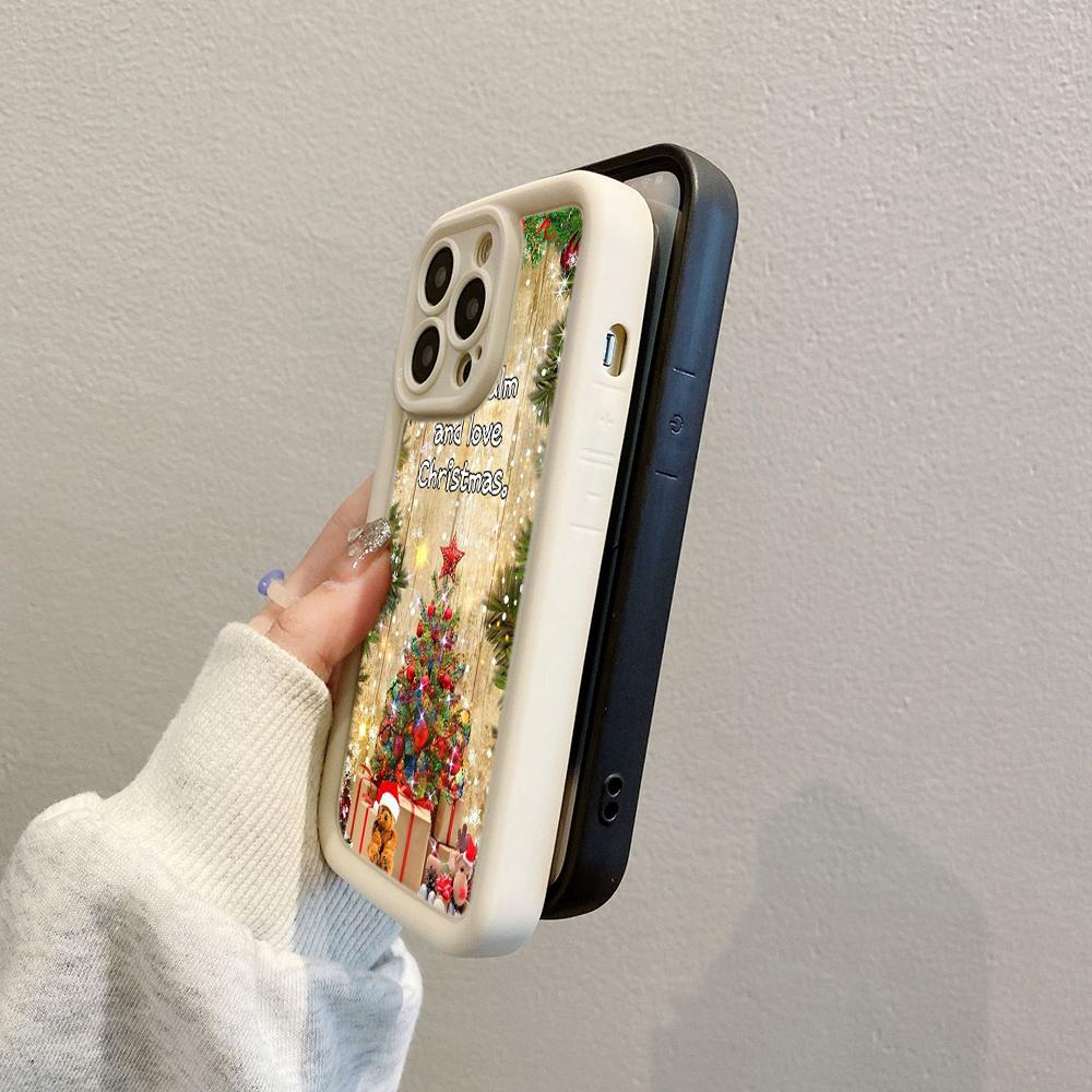 N114 Веселого Рождества desig art С Новым годом Мягкие чехлы для телефонов Angel Eyes для iPhone 16 15 14 13 11 Pro Max 8 7 6s Plus 12 XR XS Max Противоударный чехол
