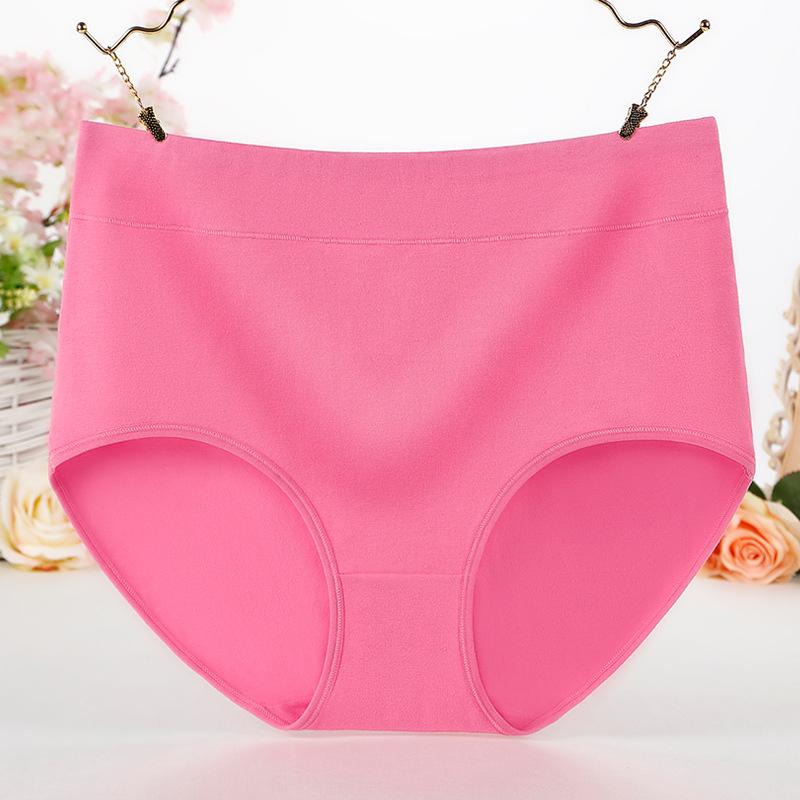 Comfortable and Minimalistic Plus Size Cotton Underwear for Women with High Waist and Abdominal Contraction 200kg Mom Fat