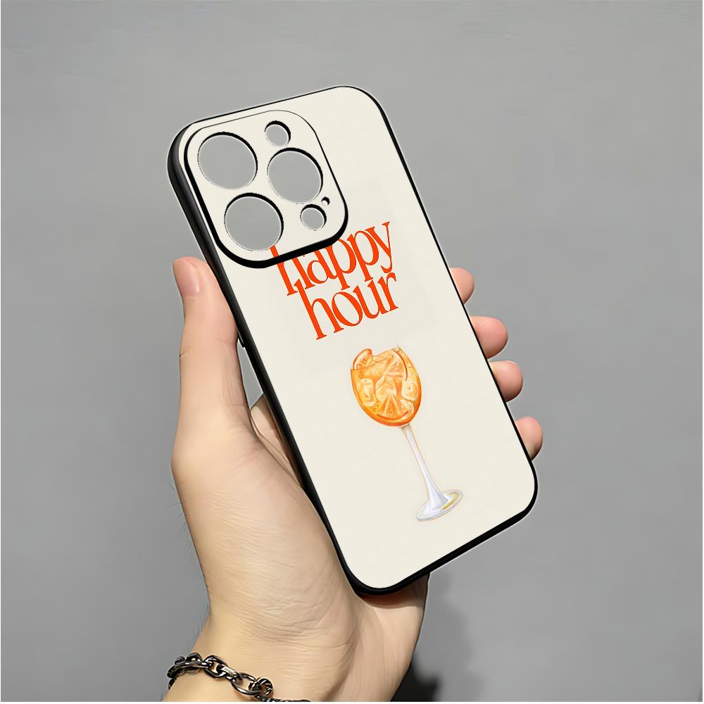 Чехол для телефона Aperol Spritz для iPhone 16,15,14,13,12,11,XS,XR,X,8,7,Pro,Max,Plus,mini Силиконовый Черный Чехол