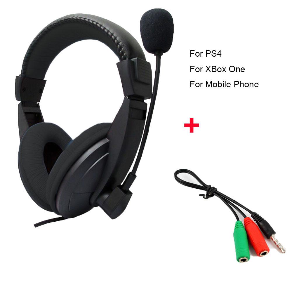 3,5 мм проводные игровые стереонаушники игровая гарнитура с микрофоном для ПК компьютера Skype MSN Ps4 Play Station 4