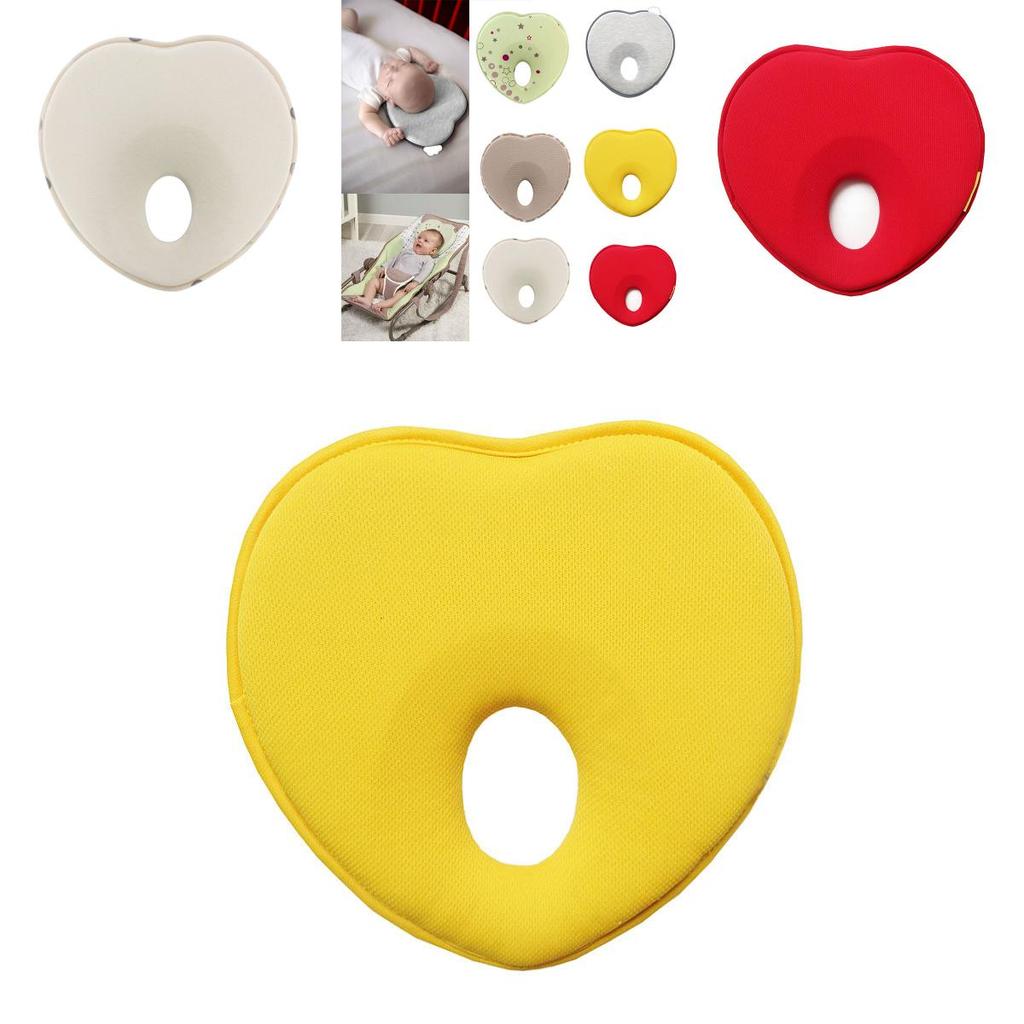 Kids Soft Baby Pillow Memory Foam Prevent Flat Head Anti Roll Neck Support