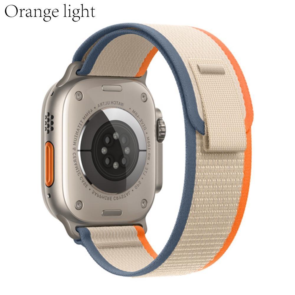 Нейлоновый ремешок Trail для Apple Watch Ultra/2 49 мм 45 мм 41 мм 44 мм 40 мм женский мужской регулируемый спортивный ремешок iWatch Series 9 8 7 SE 6 5 4 3 Аксессуары