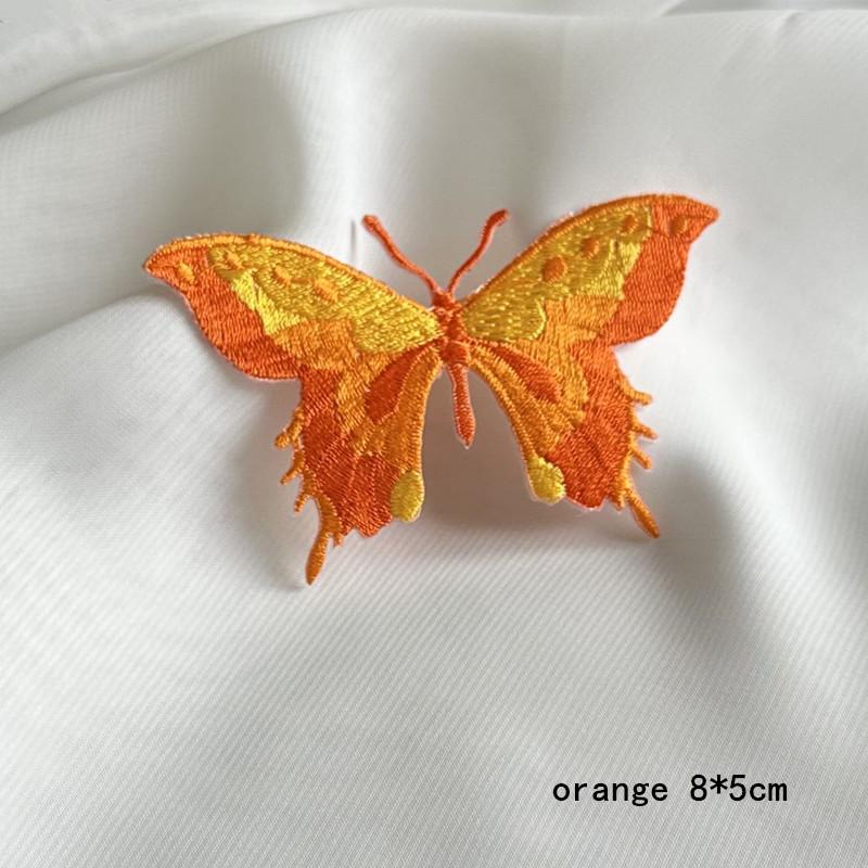 5 шт., маленькая нашивка-бабочка, наклейка на одежду, вышитые тканевые наклейки, шапки, шпилька для волос, головной убор, юбка, обувь и декоративные аксессуары, сделай сам