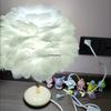 Elegant Eye-Care Feather Remote Table Lamp - Perfect for Live Room Decor, Living Room Ambiance, and Bedroom Bedside Lighting.