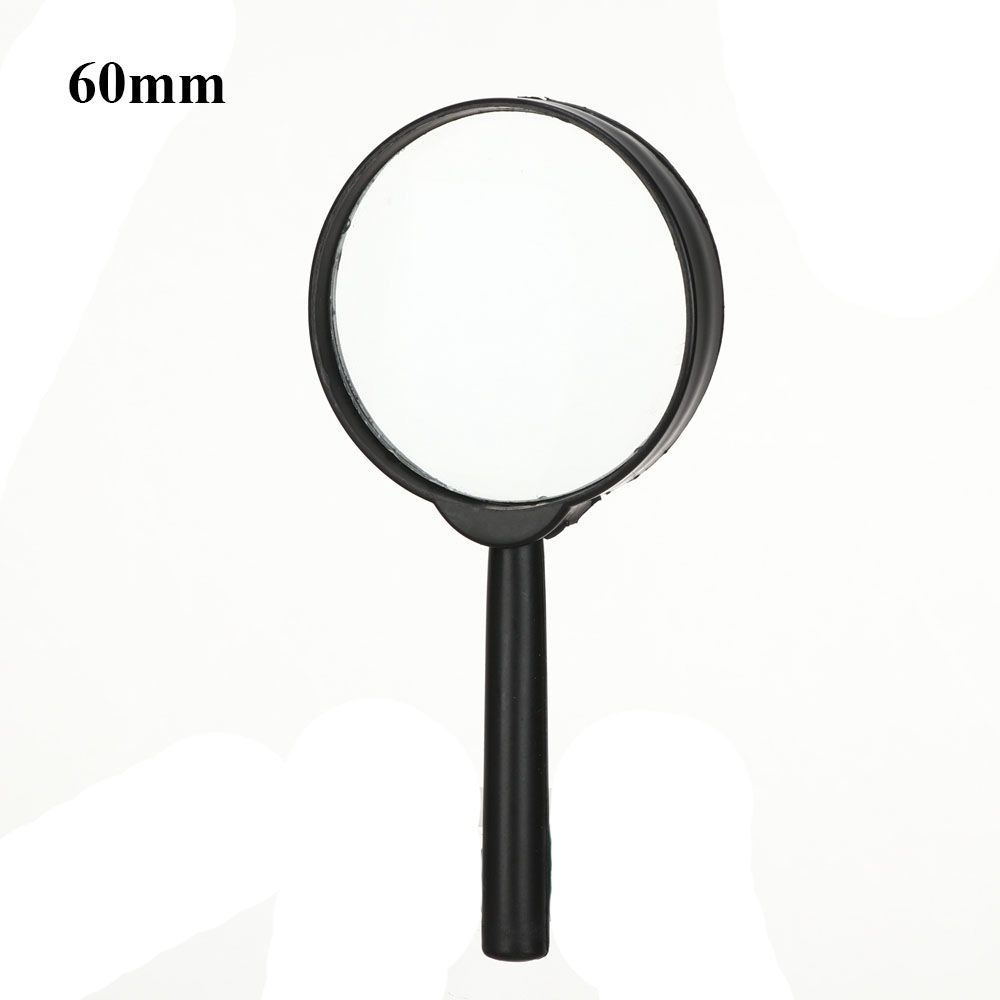 40/50/60/75/90/100/110/130mm Reading Glass Lens Hand Held Magnifier 5X Magnifying Jewelry Loupe