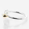 TIFFANY&Co. Love Knot Ring Silver925/K18 Yellow Gold #5.4(US Size) 3g Women Used