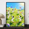 Disney diamond painting kit Dalmatian puppies playing with bubbles for living room, bedroom, study and other interior space decoration