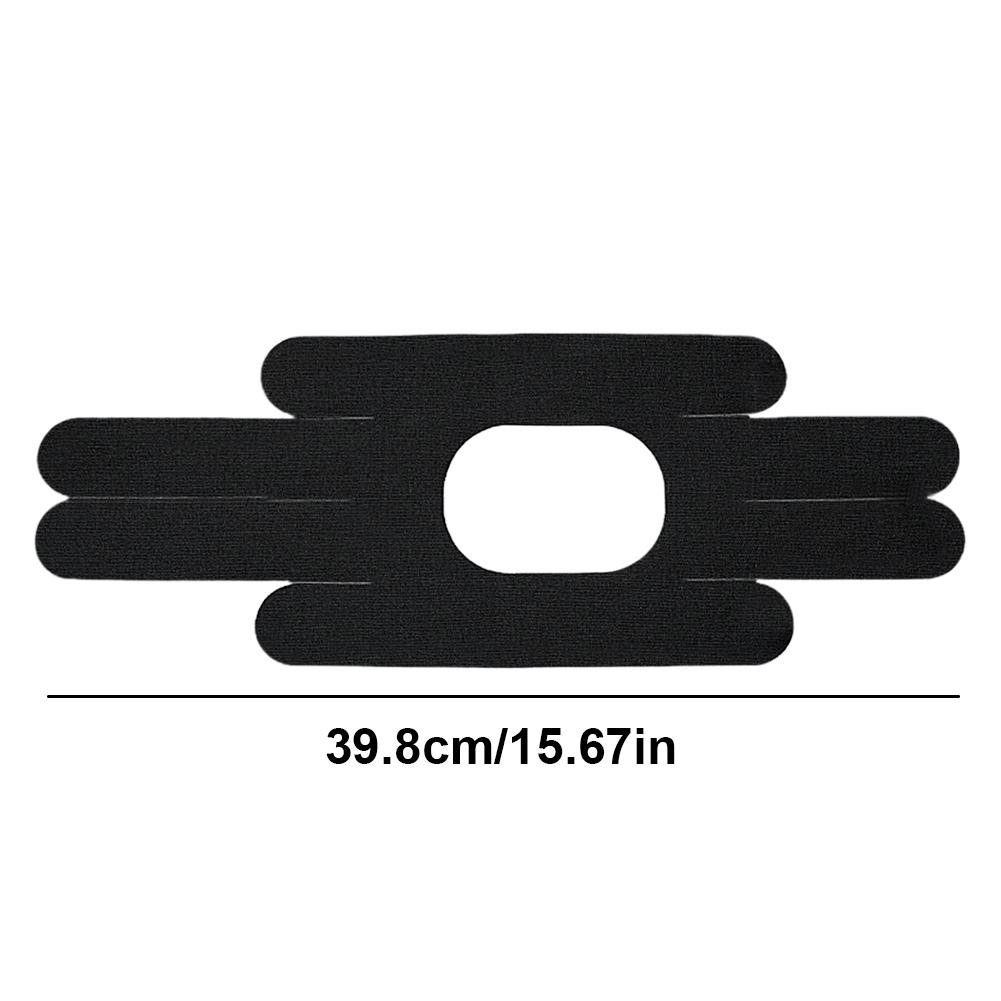 Кинезиологическая лента для колена, дышащая предварительно разрезанная лента для колена для тренажерного зала и фитнеса (черный)