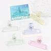 Simplicity Paper Clip Transparent Visible Acrylic Clip Scrapbook Sticker Storage Clip Student Supplies Lovely Stationery