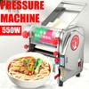 550W Electric Noodles Machine 220V 0.1-6mm Thickness Adjustable Automatic Stainless Steel Dumpling Skin Dough Pressing Machine