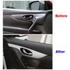 Для Nissan Qashqai J11 2014 внутренняя часть автомобиля ремонт внутренней дверной ручки рама отделка автоаксессуары из нержавеющей стали