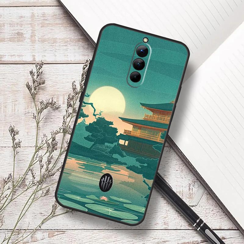 Художественный чехол в японском стиле для ZTE Nubia RedMagic 6 7 6S 7S Pro 5G RedMagic 11 8 8S 9 9S 10S Pro Plus 10 Air Cover