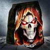 Boxing Muay Thai Shorts Pants 3D Print Training Vintage Skull Skeleton Ghost Unisex Men Women Quick Dry Fitness Gym Sport Workout Casual Streetwear