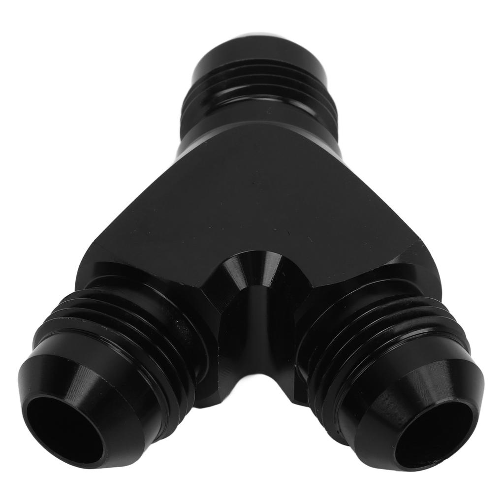 Coupler Union Fitting Splitter Black Anodized Coating Leak Proof Y Adapter Universal for Fuel Hose 6AN