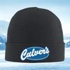 Логотип Culvers белый текст синий овал Унисекс Женский Унисекс Вязаная Шапка Бини Шапка-колпак Зимняя Термотеплая Рождественская Уличная Для Велосипеда